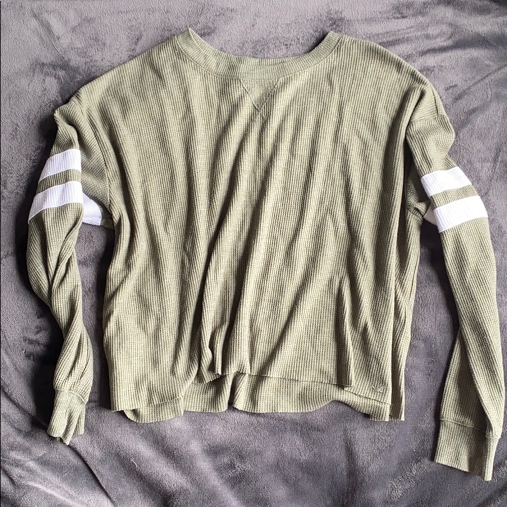hollister long sleeve shirt with stripes